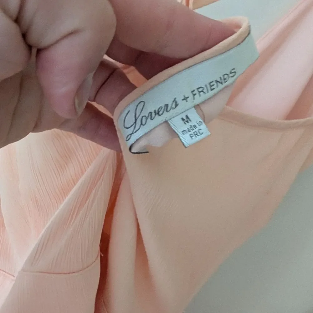 Lovers +‎ Friends Soulmate Surplice Mini Dress Papaya ASO Jane The Virgin Medium